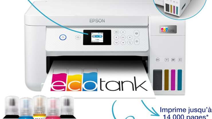 Imprimante multifonction A4 Wi-Fi EPSON EcoTank ET-2856